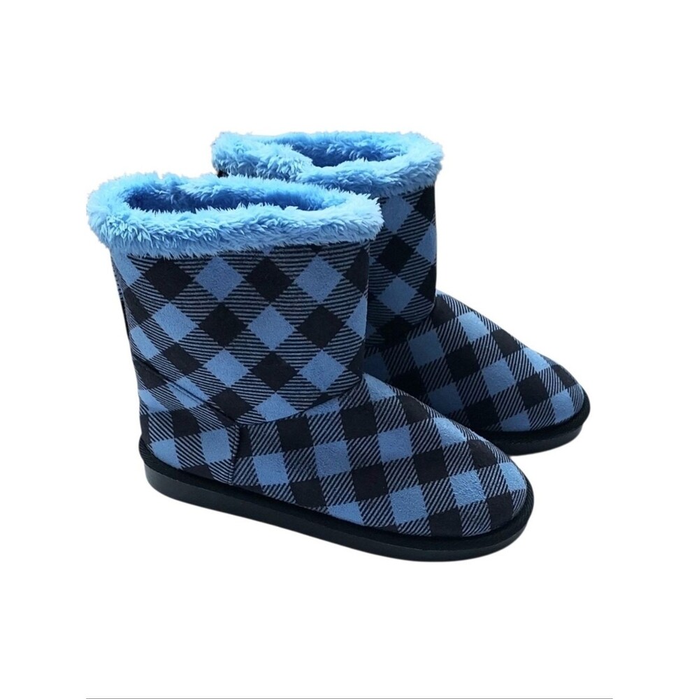 Vera Bradley Alpine Check Bootie Slippers NWT